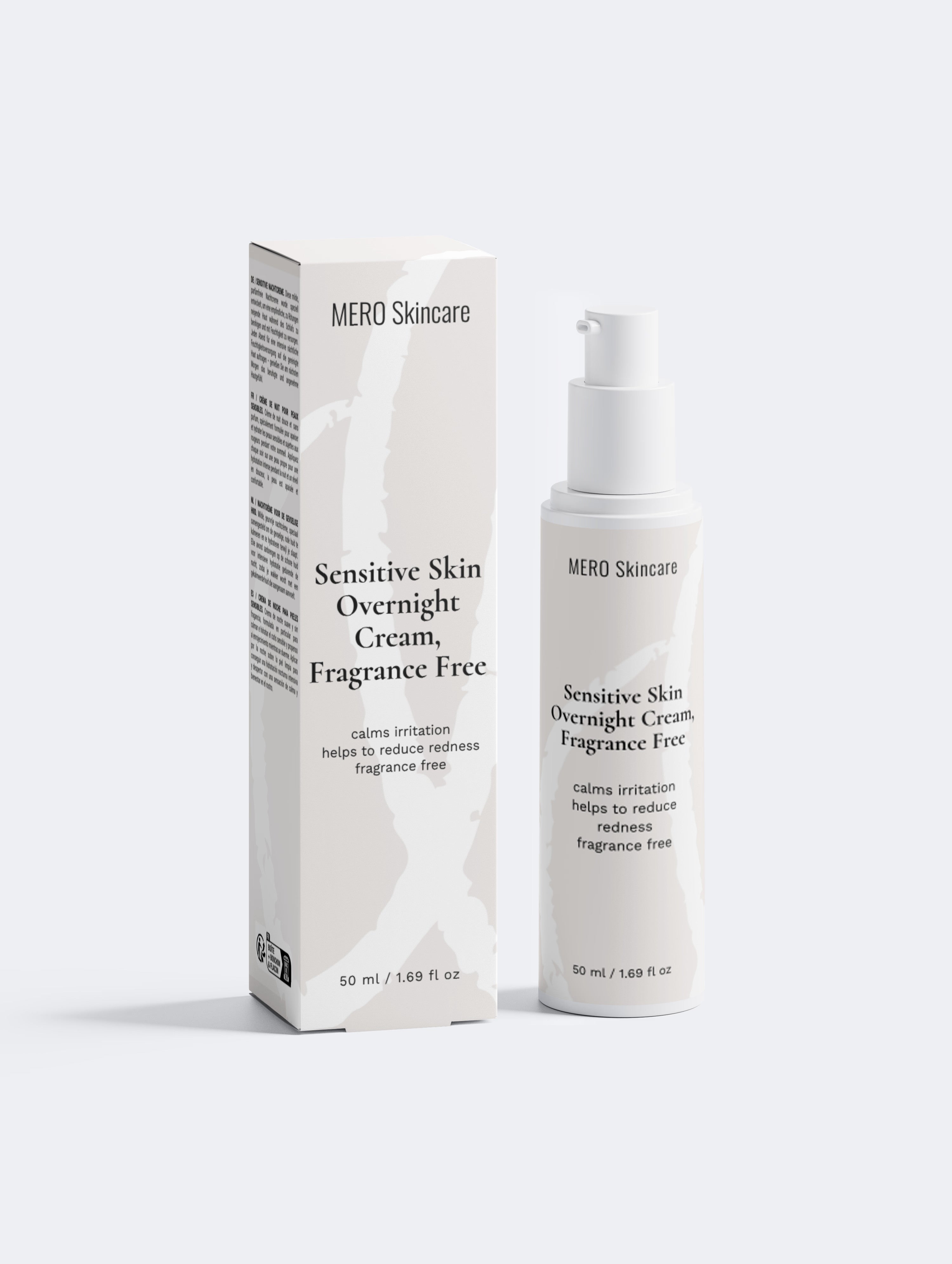 Sensitive Skin Overnight Cream, Fragrance Free