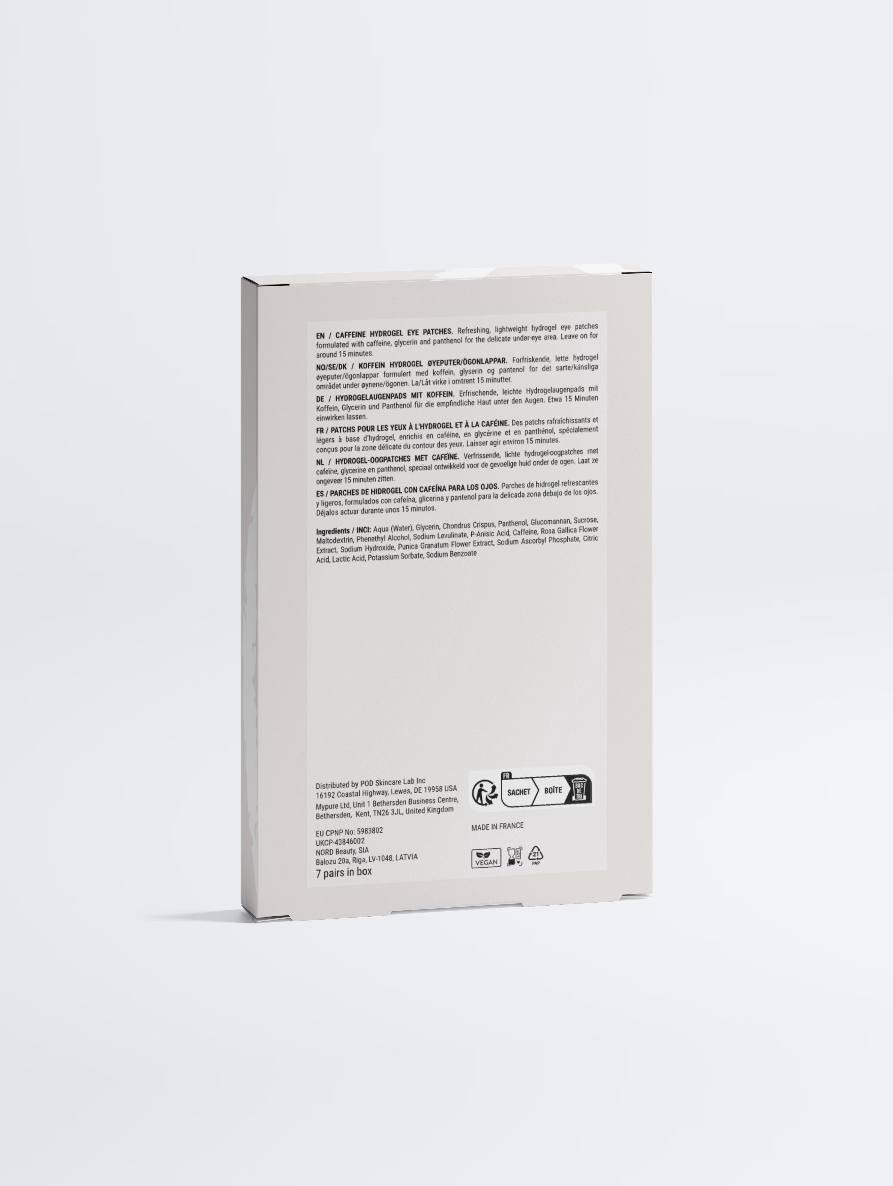 Caffeine + Vitamin C Energizing Hydrogel Eye Patches